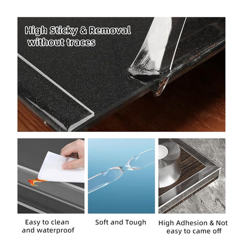 KAIYUER 1.57 9.84 in x FT,Corner Protector Baby,Clear Edge Protector Strip,Sharp Edge Wrap Cover Tape,Self Adhesive