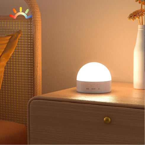 Kintion Portable Night Light, Dimmable 8 Color Lighting, 1800mAh Battery Rechargeable, Small