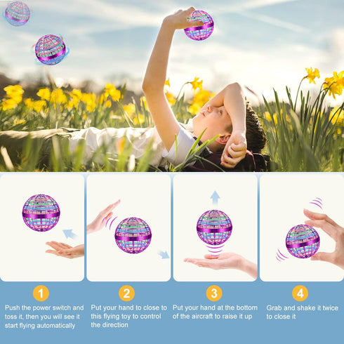 Junywell 2026 6 7 8 9 10 11 12+ Flying Orb Ball Toy, Hover Ball Fly Fidget Spinner, Cool Toys Gifts for Years Old boy