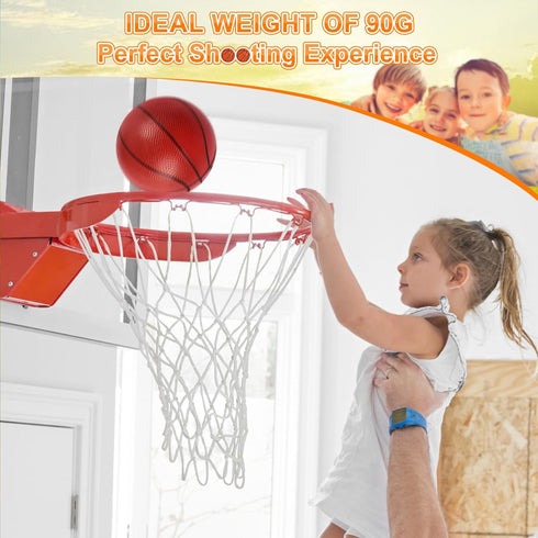 3 Pack 6" Mini Basketballs for Kids, PVC Mini Toy Basketball for Indoor and Outdoor Basketball Hoops