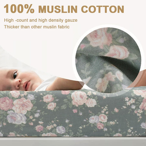 Owlowla Changing Pad Cover,Ultra Soft Cotton Changing Table Covers,Breathable&Durable Nursery Diaper Changing Pad