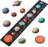 Solar System Puzzle for Kids Age 3-6, Wooden Space Toys for Preschool Learning Activities, Gift for Boys and Girls