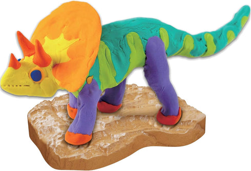 Dino Models Clay Craft Kit - Build 4 Dinos with Air Dry Magic Modeling Clay for Kids Ages 3-8, Perfect Easter Gift