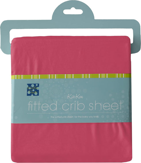 KicKee Pants Solid Fitted Baby Crib Sheet, Lovable Solid Colors for Crib