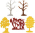 BMC CTS Fall Woodland Forest Trees - 8pc Plastic Diorama Accessories Playset