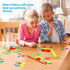 Set 130PCS 24 Coogam Wooden Pattern Blocks Geometric Color Shape Manipulative Puzzle Graphical Montessori Tangram Early
