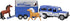 Breyer Horses Farms Land Rover and Tag-a-Long Trailer and Playset | Die