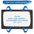 Pack (39"x27"x5") Satin and Play Sheet Fitted, Soft & Silky Mini Crib Mattress Sheet for Boys and Girls, Satin Playard