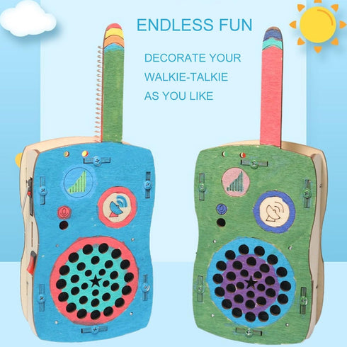 REGLORY 8-14, STEM Toys for Kids DIY Walkie Talkies for Kids Age Build Your Own Walkie Talkies STEM Kits, Electronic