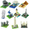 10 in 1 Mini City Architecture Building Blocks Set, 4500pcs World Famous Models DIY Gift