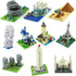 10 in 1 Mini City Architecture Building Blocks Set, 4500pcs World Famous Models DIY Gift