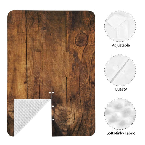 Hcpwzrf Faux Rustic Barn Wood Baby Car Seat Cover & Nursing Cover - Breathable Stretch Multi-Use Cover