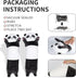 Panda Plush Body Throw Pillow, 43.3" Long Kawaii Soft Panda Stuffed Animal Pillow for Kids Children Gifts