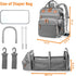 Baby Diaper Bags with Changing Station, Waterproof Backpack for Moms Dads with USB Charging Port