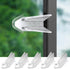 6 Pack Child Proof Sliding Door Locks for Kids Safety - Window Locks for Sliding Closet and Glass Doors