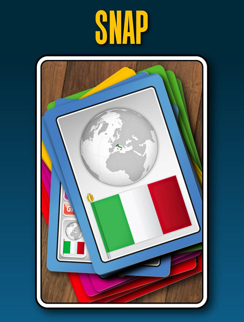 100 PICS Smart Cards Countries - 7 Games in 1, Memory Quiz, Travel Game for Ages 5+, 1-8 Players