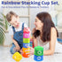 1-3, 6 9 12 18 1 1-2 WEEJOYGAM Baby Stacking Cups, Nesting Stacking Toys for Toddlers Infant Easter Basket Stuffers
