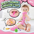 LIGHTDESIRE 3 6 12 Tummy Baby Toys Musical Caterpillar,Infant Toys Months Sensory Toy with Ruler Design,Mirror,Pull
