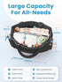 CarryWise Mommy Large Diaper Bag Tote for Women, Crossbody Bag with Waterproof Bult-in Removable Diaper Bag