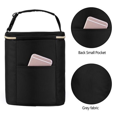 Pack, 4 9 Pack, Teamoy Breastmilk Cooler Bag with Ice Baby Bottles Bag for up to Large Ounce Bottles and Ice Perfect