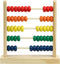 Wooden Abacus for Kids Math - 50 Beads Counting Toy, Multi-Color Counters for Preschool Learning & Development