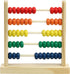 Wooden Abacus for Kids Math - 50 Beads Counting Toy, Multi-Color Counters for Preschool Learning & Development
