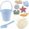 Biubee 9Pcs Silicone Sand Toys for Baby with Portable Beach Bag -