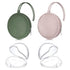 Smlpuame 4 Pack Pacifier Holder Case Set,2 Silicone Portable Pacifier Cover Pouch