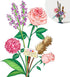 OSDUE Sets, 547 Mini Bricks Flower Bouquet Building Artificial Flowers, DIY Unique Decoration Home, Pieces Botanical