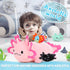 Big Axolotl Plush 24 Inch, Long Stuffed Animal with 3 Baby Axolotl Plushies, 4Pcs Pillow Gifts for Kids
