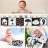 Black and White High Contrast Baby Toys 0-3 Months, Montessori Sensory Infant Tummy Time Toys