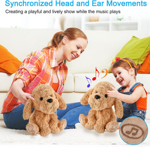 8 3 4 5 6 (10.2' Interactive Singing Plush Toy - Dog Stuffed Animals Record & Repeats What You Say, Songs, Head & Ear