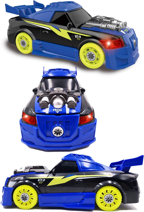 Take Apart Toy Racing Car, 2 in 1 Build Your Own Car, Gift for Children Construction Building Toys