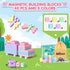 45PCS Magnetic Blocks, Toddler Girl Toys, Magnet Building Blocks, STEM Sensory Outdoor Toys for 3-5 Year Old Boys &