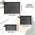 yuntop 6 (A4 2, A5 2, A6 2) PCS Mesh Pouch, Black Nylon Mesh Cosmetic Zipper Bags for Home Office Purse Diaper Bag x x