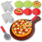 15-Piece Pizza Party Play Set for Kids - Realistic Pretend Play Food Kit for Slice and Serve Kitchen Cooking