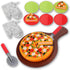 15-Piece Pizza Party Play Set for Kids - Realistic Pretend Play Food Kit for Slice and Serve Kitchen Cooking