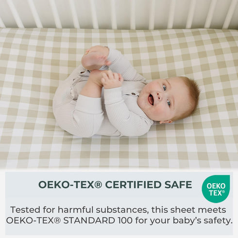 2 Pack Pobibaby Crib Sheets for Boys, Premium Fitted Baby Boy Crib Sheets for Standard Crib Mattress Ultra-Soft Jersey