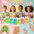 AUZXMCN 24PCS Easter Squishy,Easter Basket Stuffers Bunny Stress Balls for Kids,Easter Toys Stress Relief Fidget