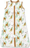 TotAha Giraffe Sleep Sack 0-6 Months - Light Baby Wearable Blanket, Silky Comfort, 2-Way Safe Zippers, 0.5 TOG