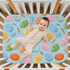 Pigsaly 27x39 Inch Crib Sheets Carrots Colorful Easter Eggs Baby Sheet for Standard Crib Mattress Boys Girls Toddler