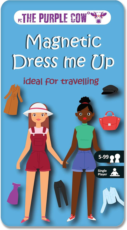 The Purple Cow Magnetic Game Box for Kids and Adults - Magnetic Dress Me Up, Ideal On-the-Go Games