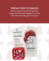 Pack: Malarkey Kids Holiday Gift Munch Mitt and Chew Cube Duo - Perfect Teething Treats for Babies and Toddlers - Red