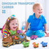 2-4 4 2 3 4 5 Toys,2 3 4 5 Dinosaur Toys for Kids Boys,Dinosaur Car Carrier Truck Toy with Pull Back Dino CarDinosaur