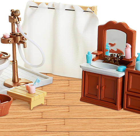 BESTOYARD 40Pcs Dollhouse Flooring Models 1:12 Scale Mini Wooden Floor Boards, Geometric Doll House Furniture Tiles