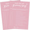 Pink Theme Bridal Shower Games for 25 Guests, What did the Groom Say, Wedding Advice Cards -B12