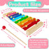 Xeehwb 2 2 8 Pcs Wooden Xylophone for Kids,Xylophone Educational Musical Toy with Child Mallets Diatonic Keys,Xylophone