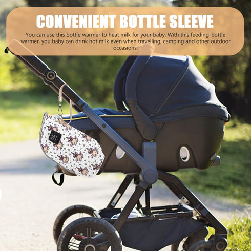 LIOOBO Settings Bottle Warmer Bag Bottle Sleeve Heat Portable Car Travel Accessory for Boys and Girls