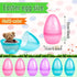 HSLCGF 6 Pack 10 Inch Translucent Fillable Easter Eggs Jumbo Easter Eggs Empty Large Eggs Bulk Colorful Bright Plastic