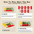 Elanbells 12 Inch 2-4 Shut The Box Dice Game Upgraded Player Wooden Dice Game Math Addition Games Close The Box Family